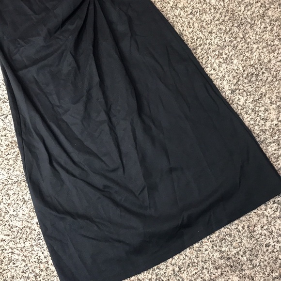 A New Day Classic Black Sleeveless Twist-Front Women's Midi Dress Sz L | NWT - Picture 3 of 6